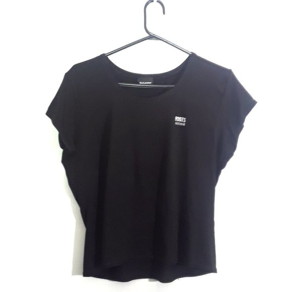 Roots Active Black Workout Tee Shirt - Picture 1 of 4